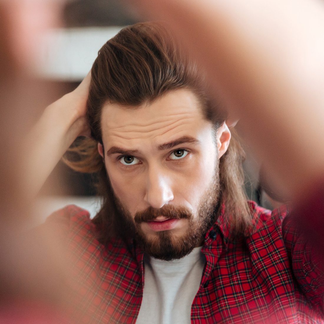 Man with thick, healthy hair