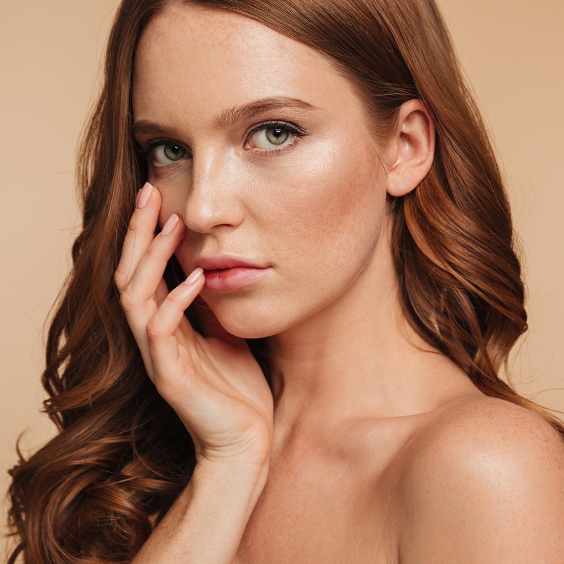 Woman with smooth, radiant skin